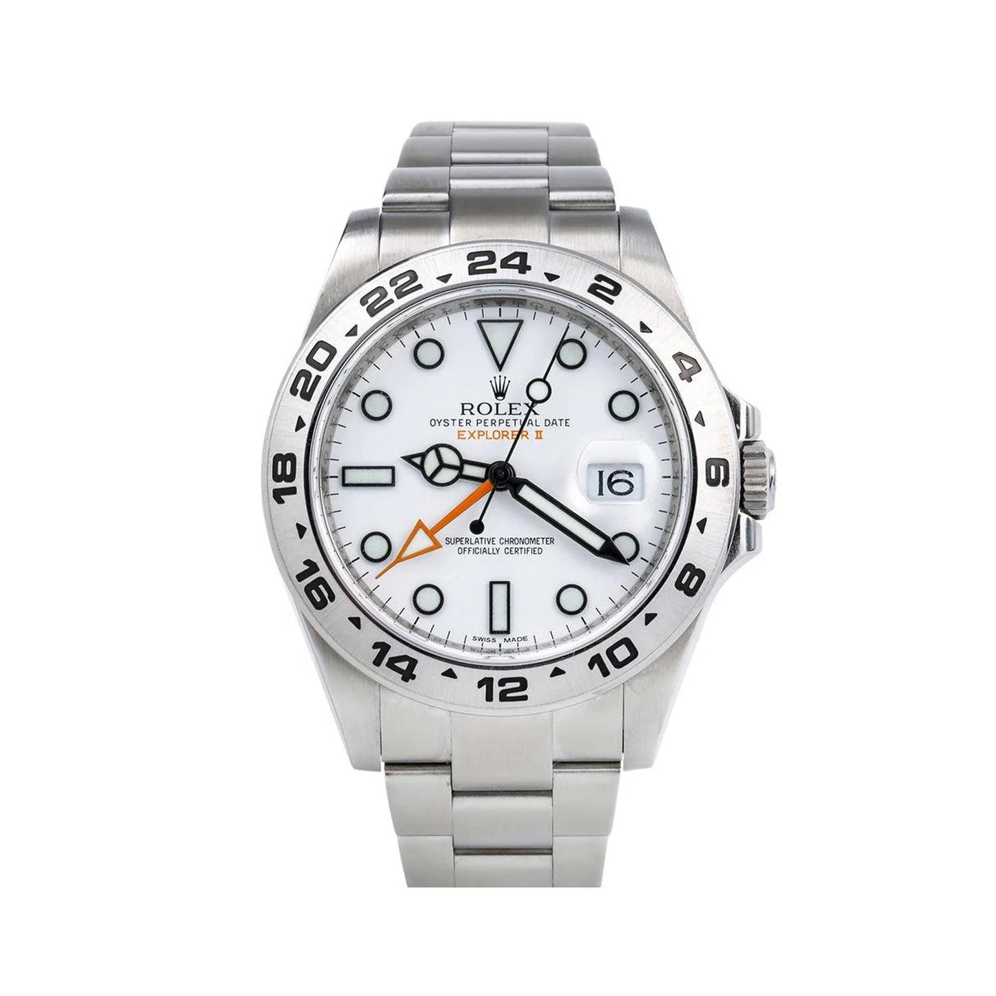 Rolex Explorer II 42mm 216570 “Polar” White Dial Stainless Steel Bezel Oyster Bracelet