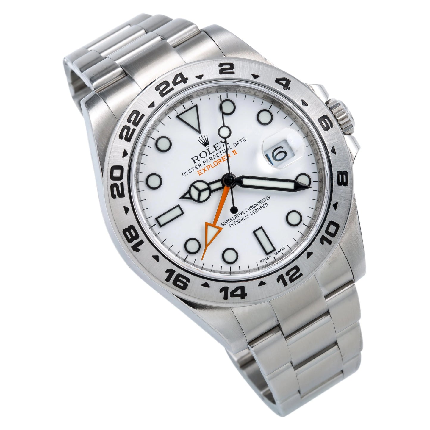 Rolex Explorer II 42mm 216570 “Polar” White Dial Stainless Steel Bezel Oyster Bracelet