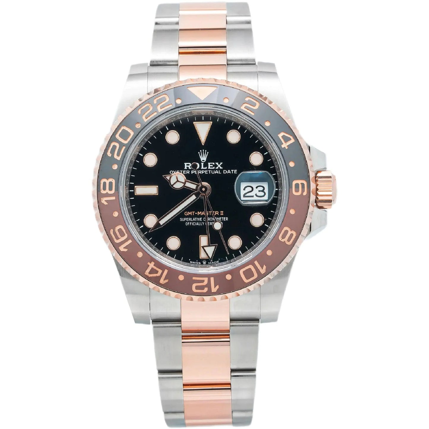 Rolex GMT-Master II 40mm 126711CHNR “Root Beer” – Black Dial – Everose Gold & Oystersteel