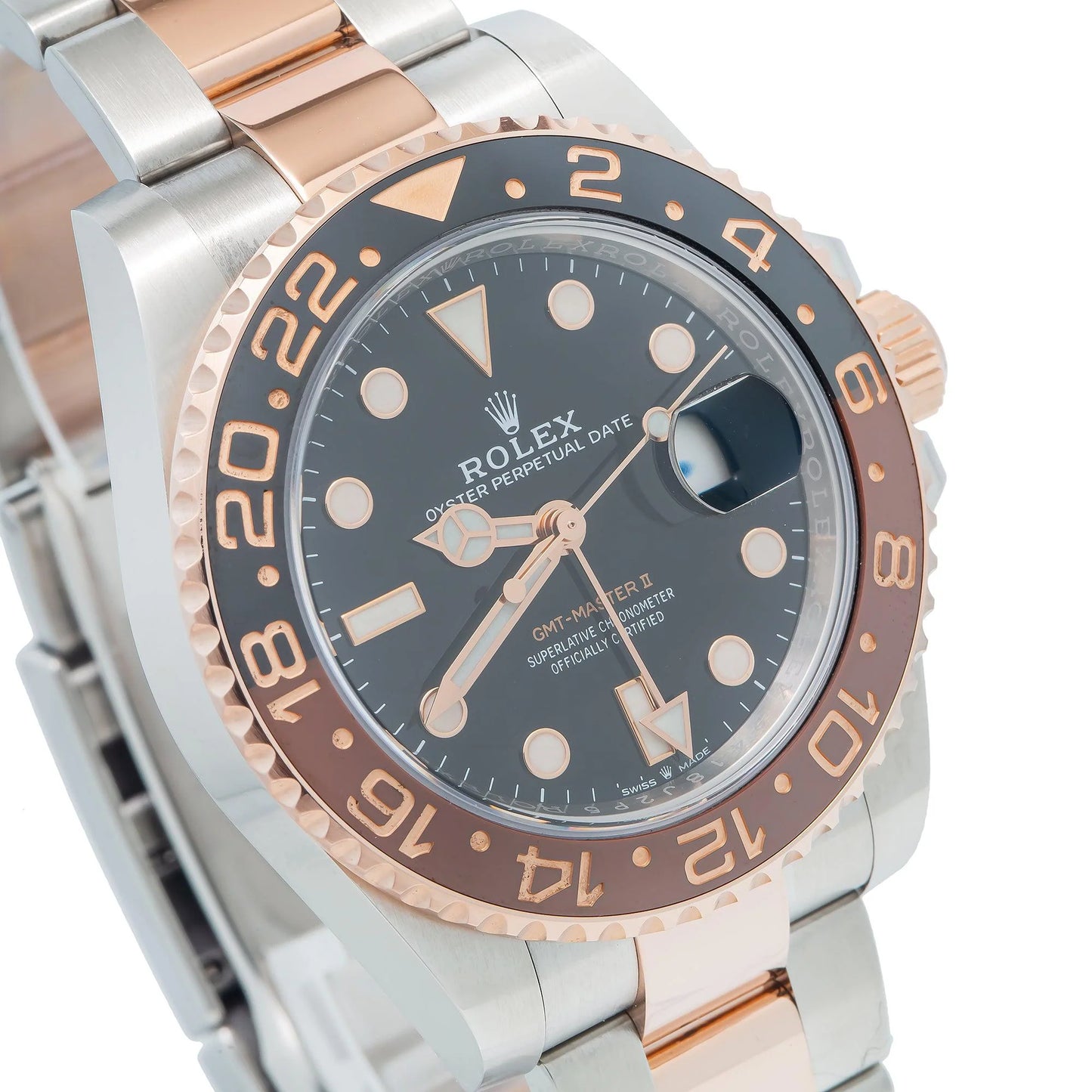 Rolex GMT-Master II 40mm 126711CHNR “Root Beer” – Black Dial – Everose Gold & Oystersteel