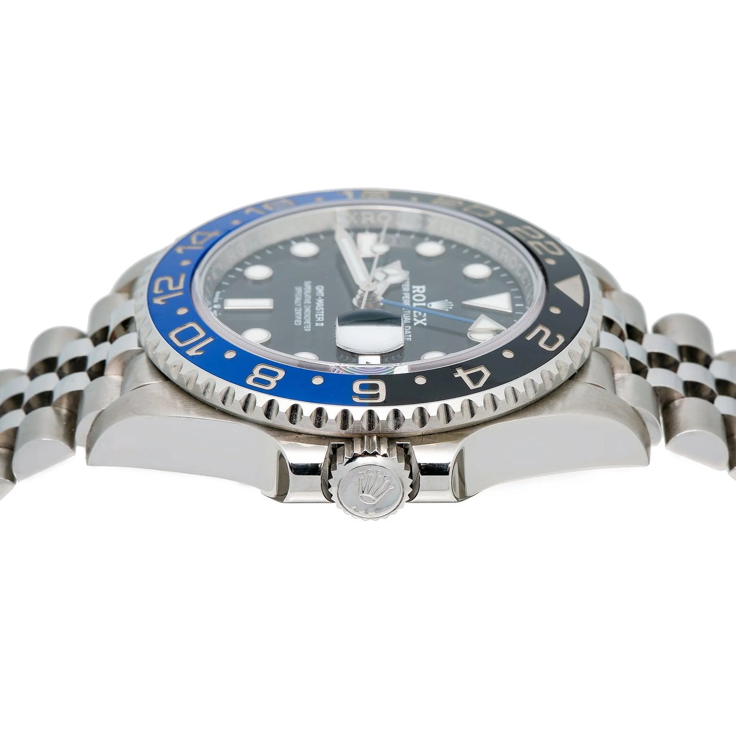 Rolex GMT-Master II 40mm 126710BLNR “Batgirl” — Black Dial, Black & Blue Ceramic Bezel, Jubilee Bracelet