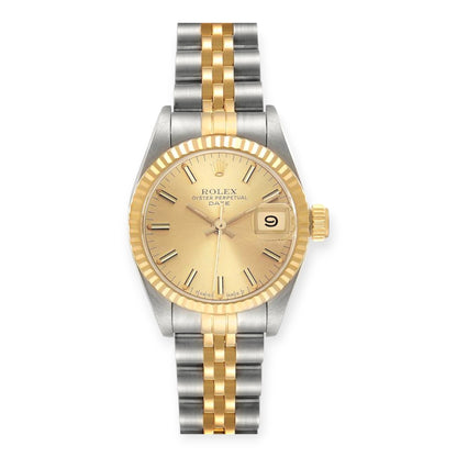 Rolex Datejust 69173 26mm Champagne Dial Two-Tone Jubilee Bracelet