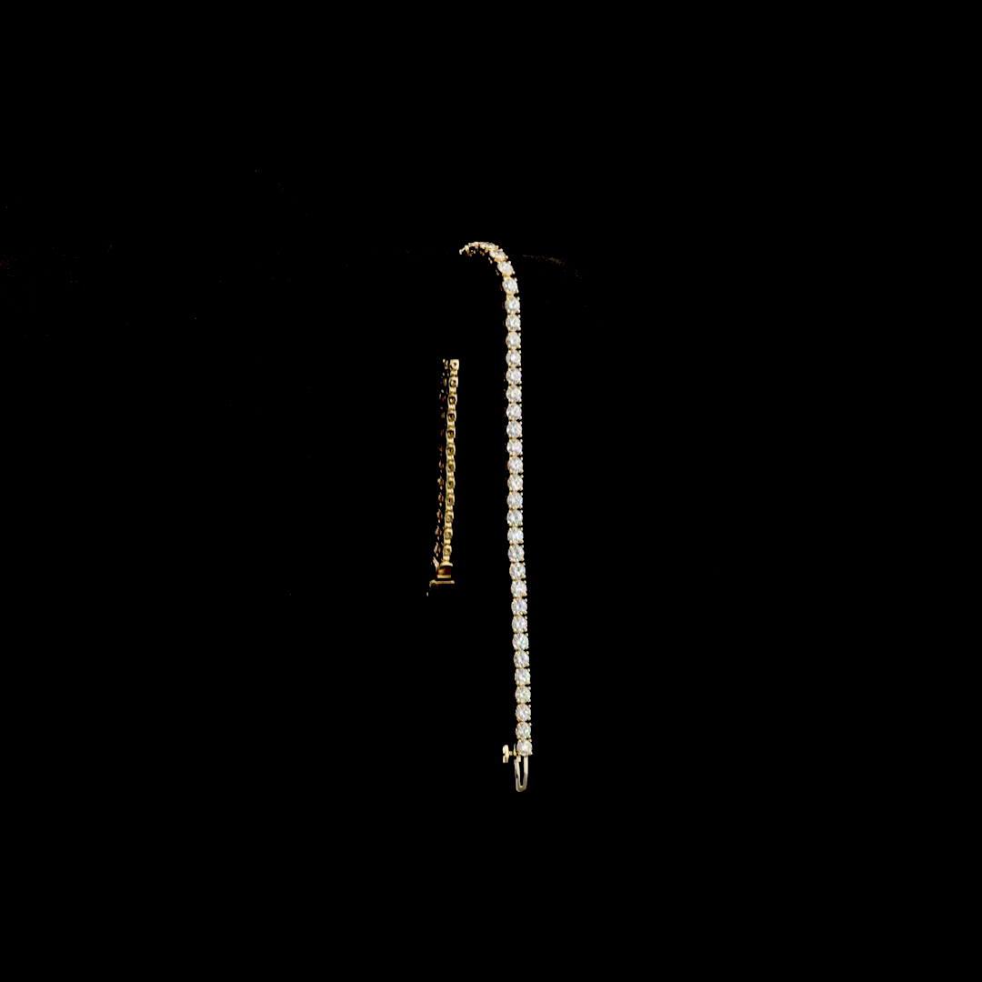 14K Yellow Gold Round Tennis – BC7423 - image 3