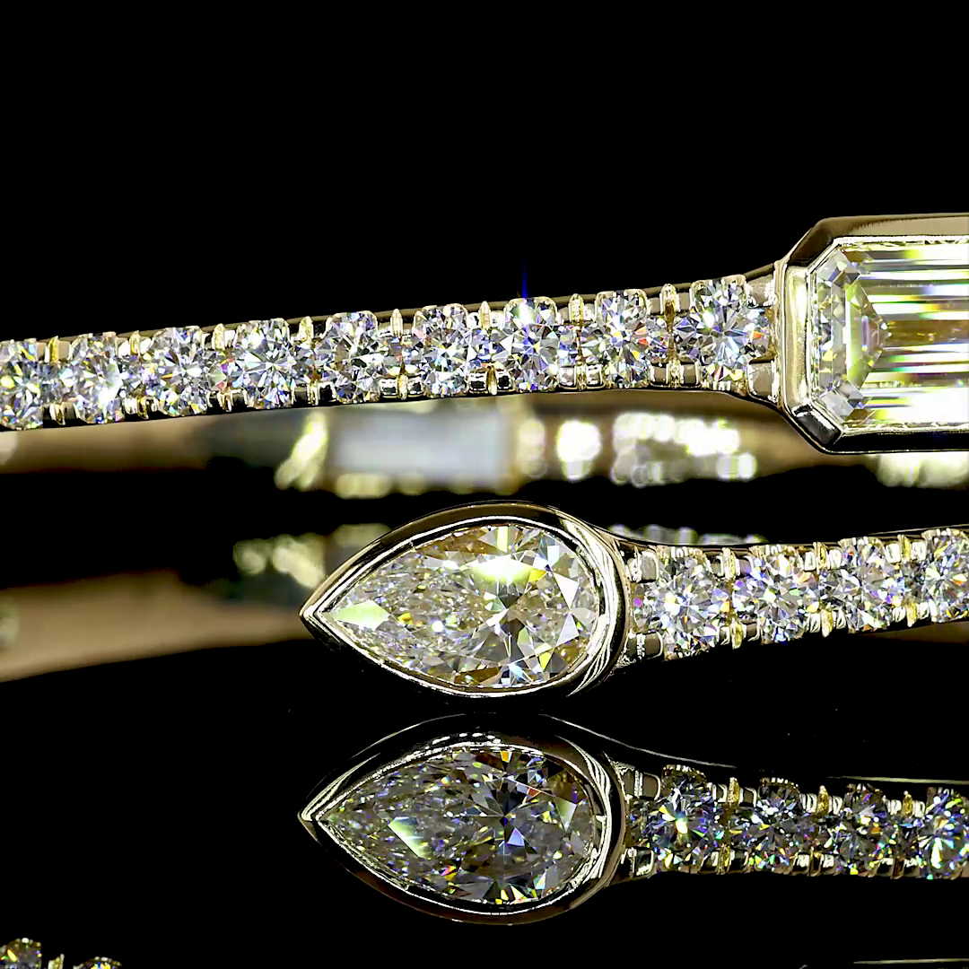 14K Yellow Gold MIX Bangles – BC7512 - image 2