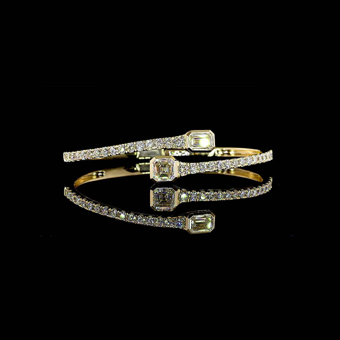 14K Yellow Gold MIX Bangles – BC7517 - image 1