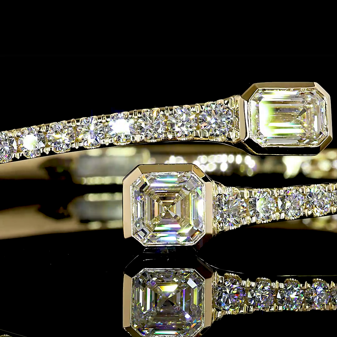 14K Yellow Gold MIX Bangles – BC7517 - image 2