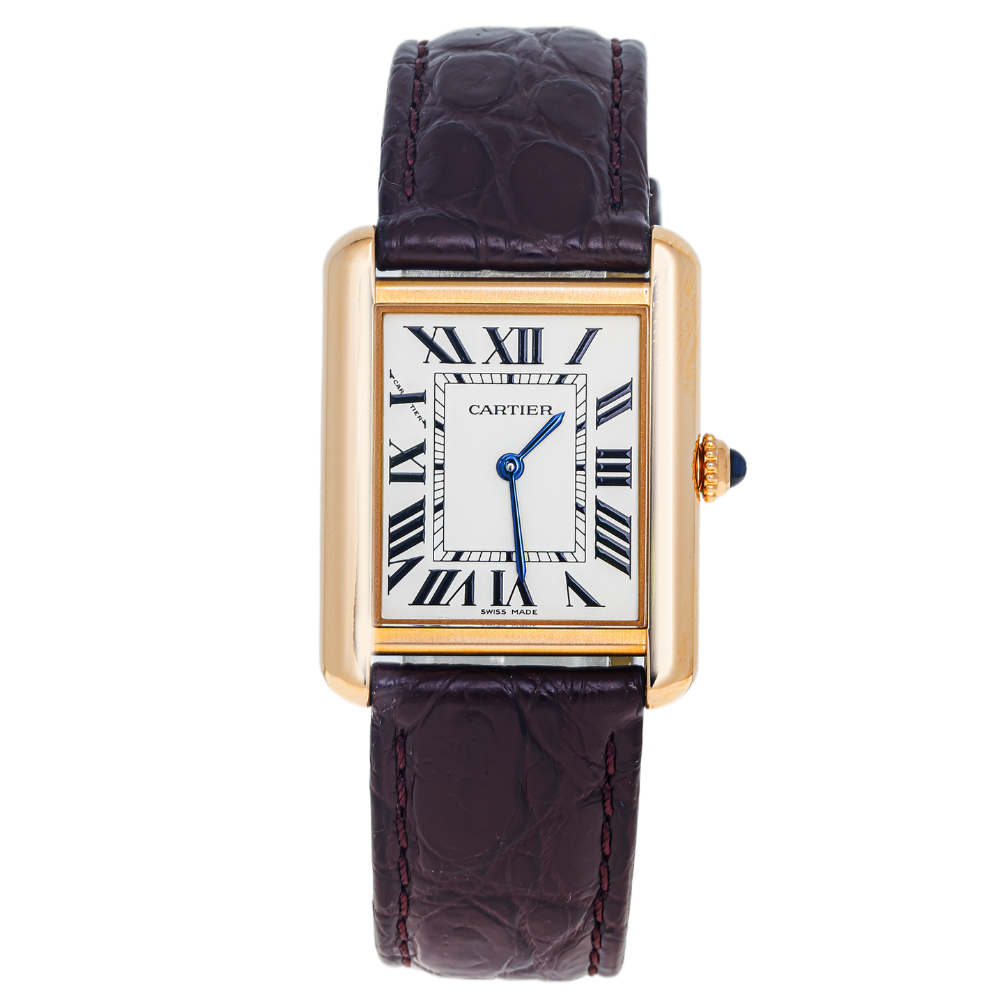 Cartier Tank Solo XL  W5200004 with Brown Leather strap