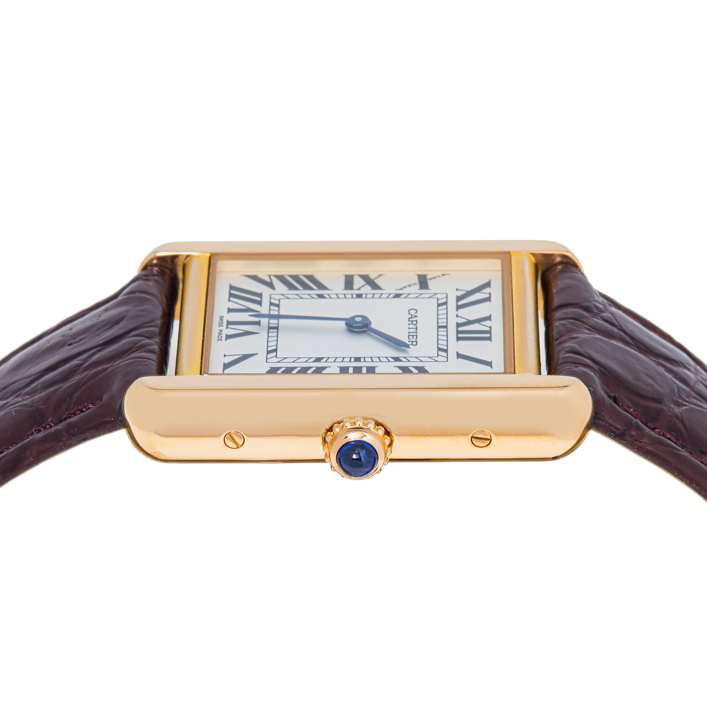 Cartier Tank Solo XL  W5200004 with Brown Leather strap