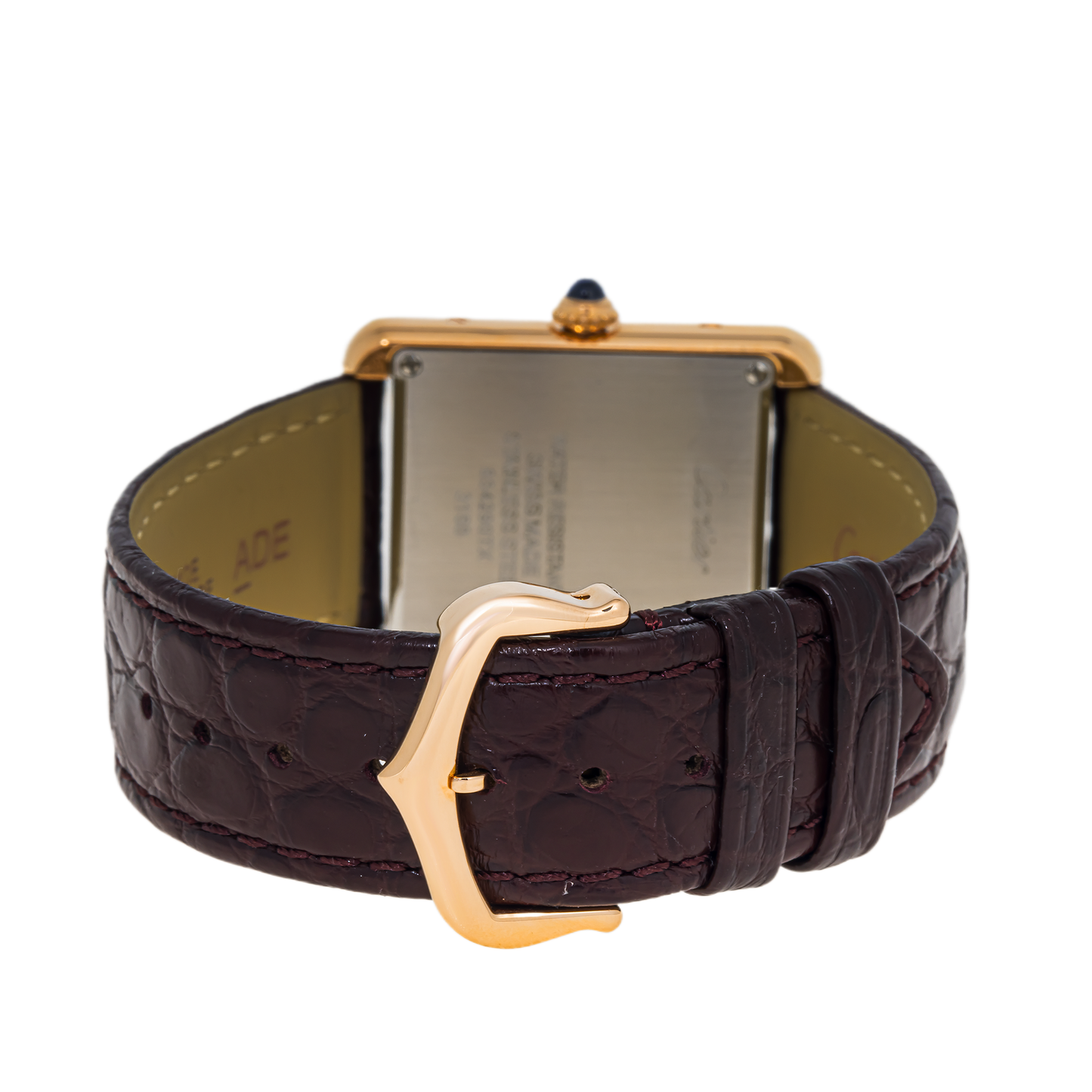 Cartier Tank Solo XL  W5200004 with Brown Leather strap