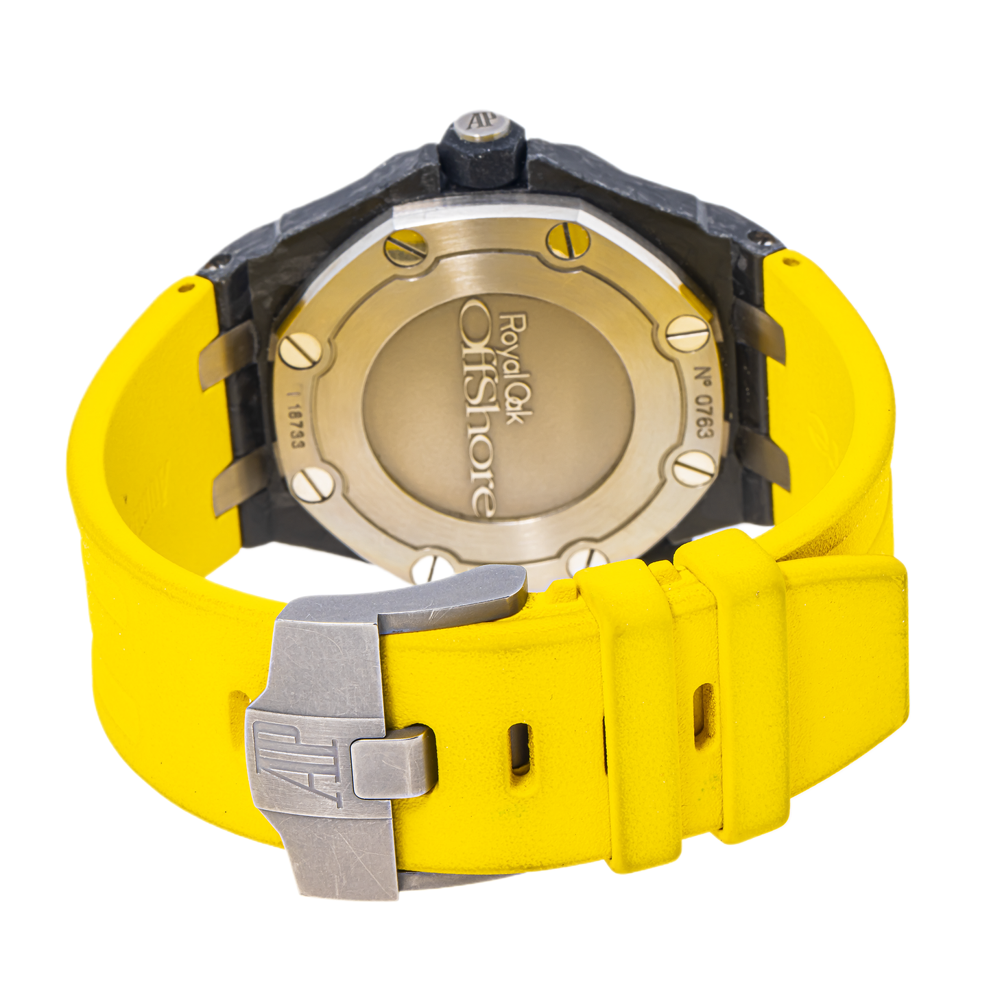 Audemars Piguet Royal Oak Offshore Diver Ref. 15706AU.OO.A002CA.01 with Yellow Rubber Strap