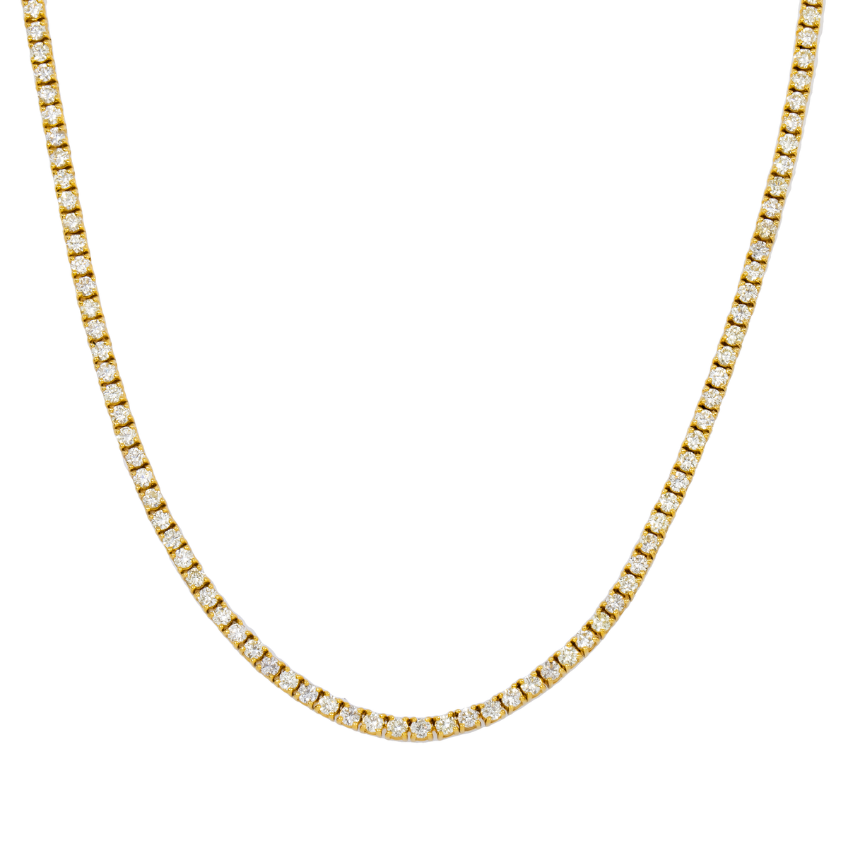 14K GOLD LAB DIAMOND TENNIS CHAIN 5.95 CT product view