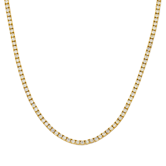 14K GOLD LAB DIAMOND TENNIS CHAIN 5.95 CT product view