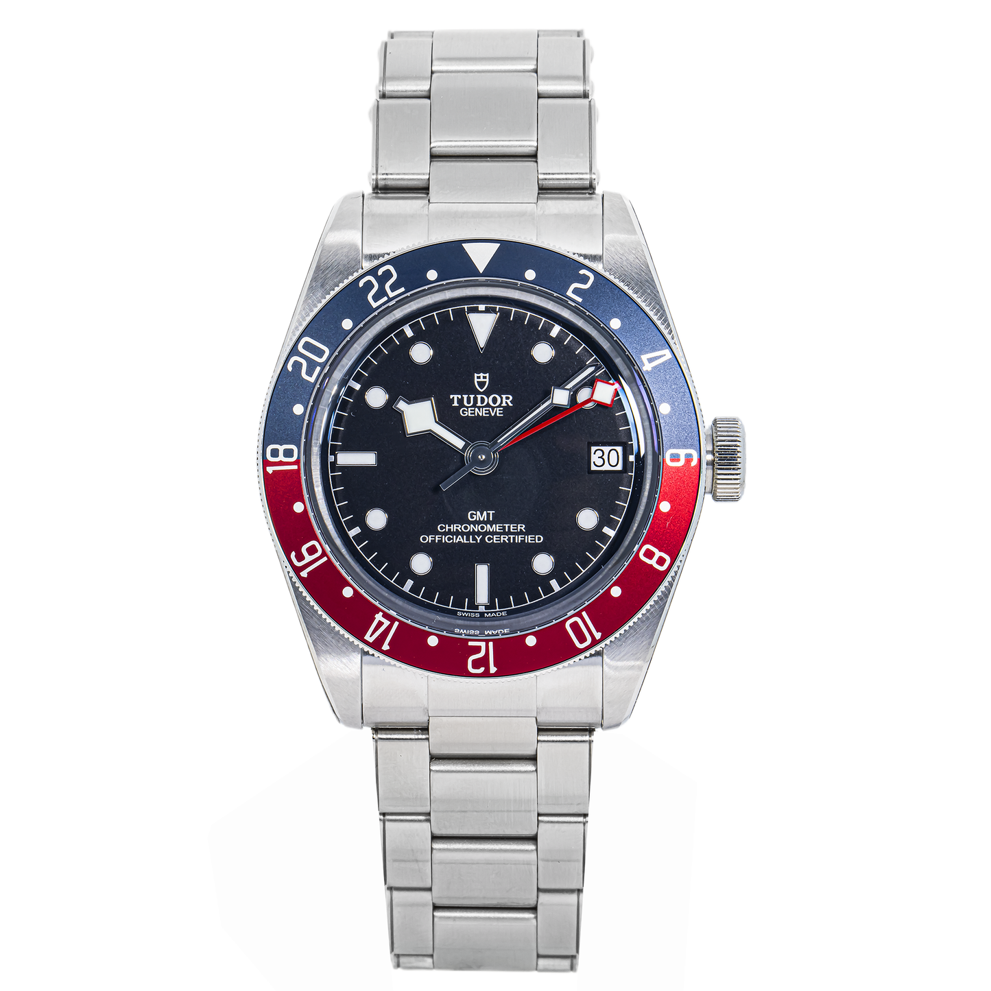 TUDOR Black Bay GMT 41mm Black Dial Stainless Steel Watch – M79830RB
