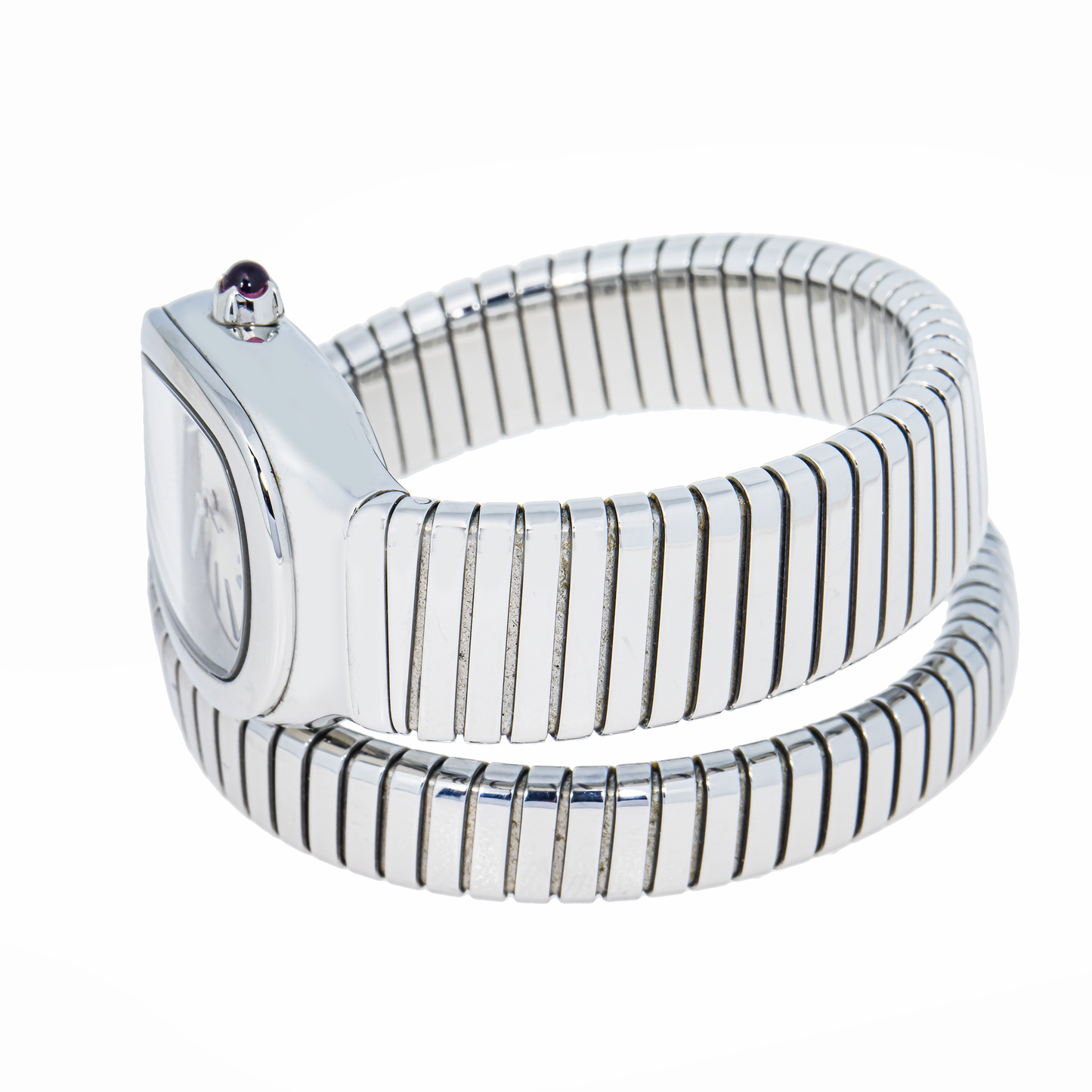 Bvlgari Serpenti Tubogas Stainless Steel Silver Dial 35mm Watch – 101817