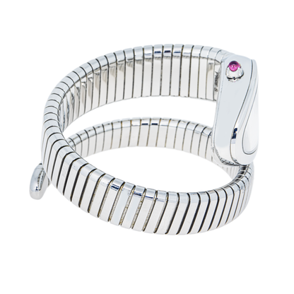 Bvlgari Serpenti Tubogas Stainless Steel Silver Dial 35mm Watch – 101817