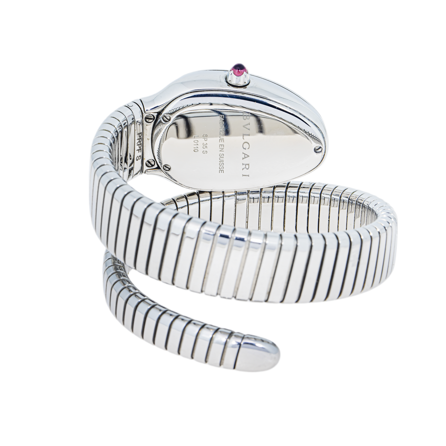 Bvlgari Serpenti Tubogas Stainless Steel Silver Dial 35mm Watch – 101817