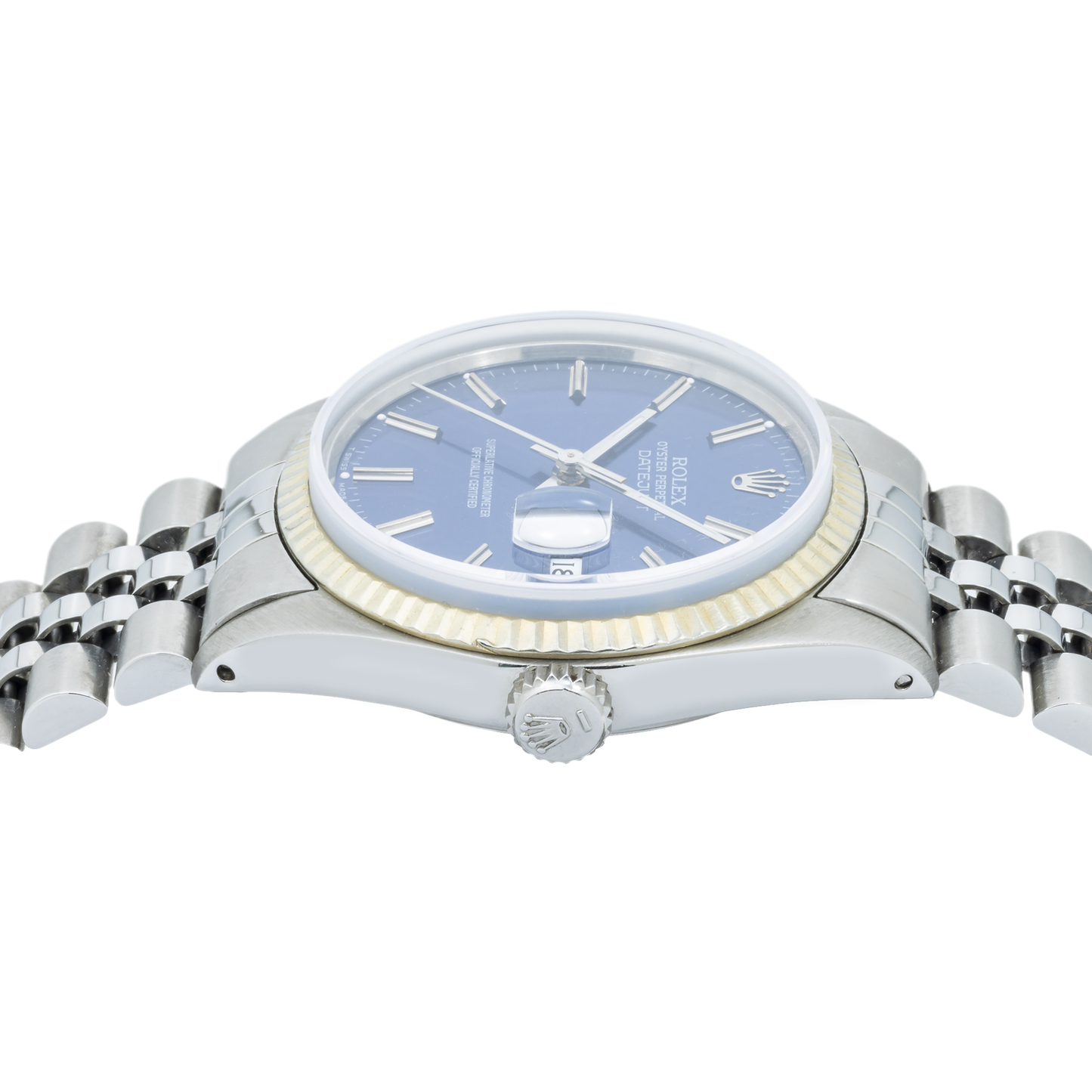 Rolex White Gold and Stainless Steel Datejust Reference 16014 with Jubilee Bracelet