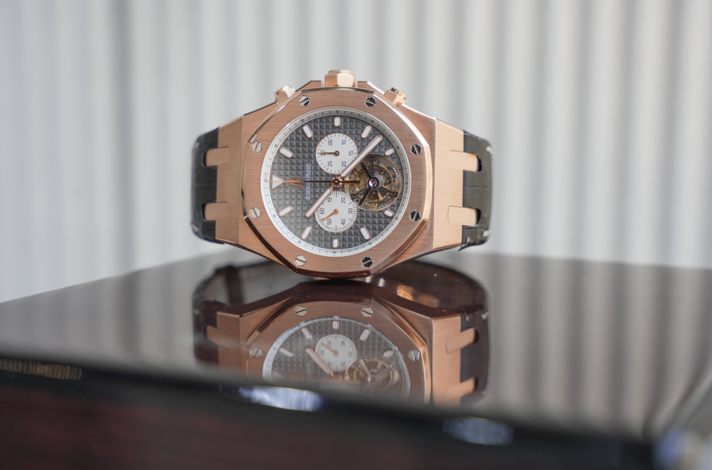 Audemars Piguet Royal Oak Tourbillon Chronograph 25977OR.OO.D005CR.01, 18k Rose Gold Case, 44mm