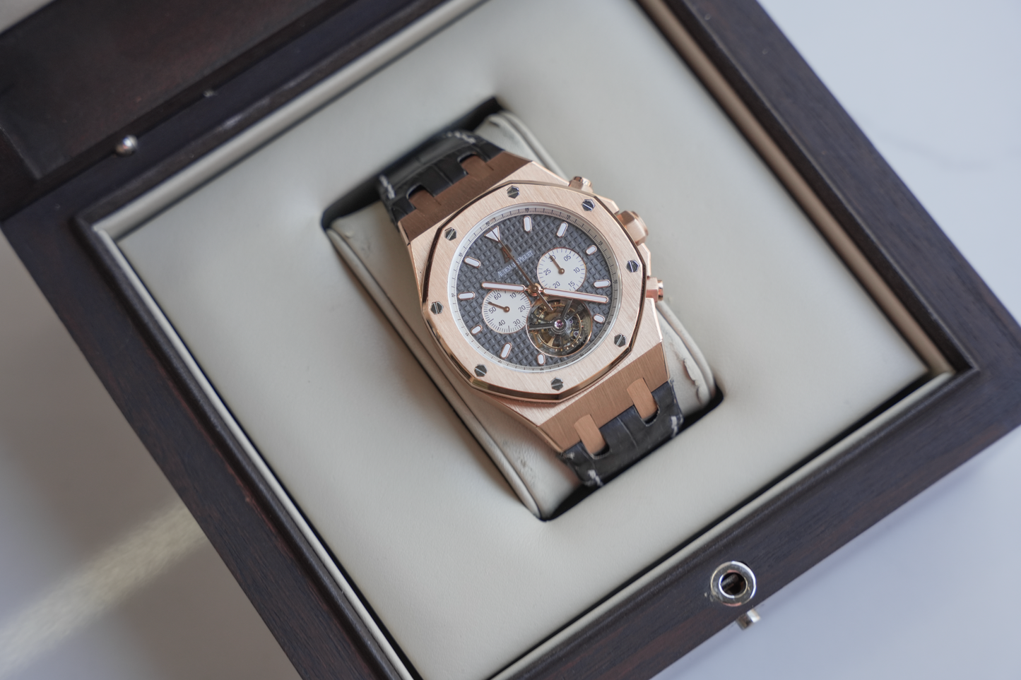 Audemars Piguet Royal Oak Tourbillon Chronograph 25977OR.OO.D005CR.01, 18k Rose Gold Case, 44mm
