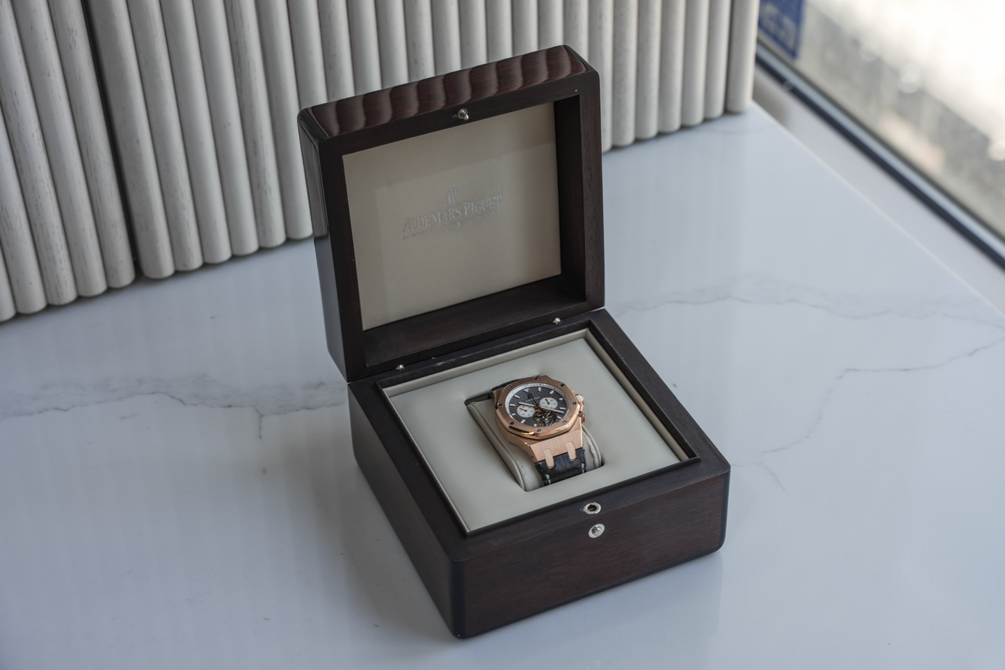 Audemars Piguet Royal Oak Tourbillon Chronograph 25977OR.OO.D005CR.01, 18k Rose Gold Case, 44mm