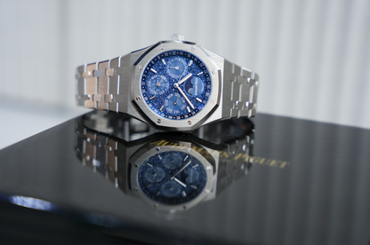 Audemars Piguet Royal Oak Perpetual Calendar 26574BC “John Mayer” Limited Edition 18K White Gold Blue Crystal Sky Dial 41mm Watch