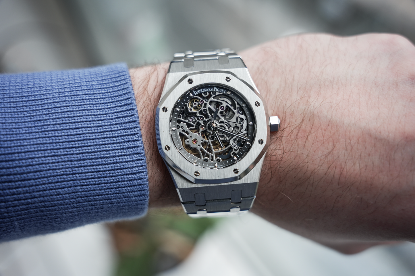 Audemars Piguet Royal Oak Openworked 39mm Steel Skeleton Dial 15305ST