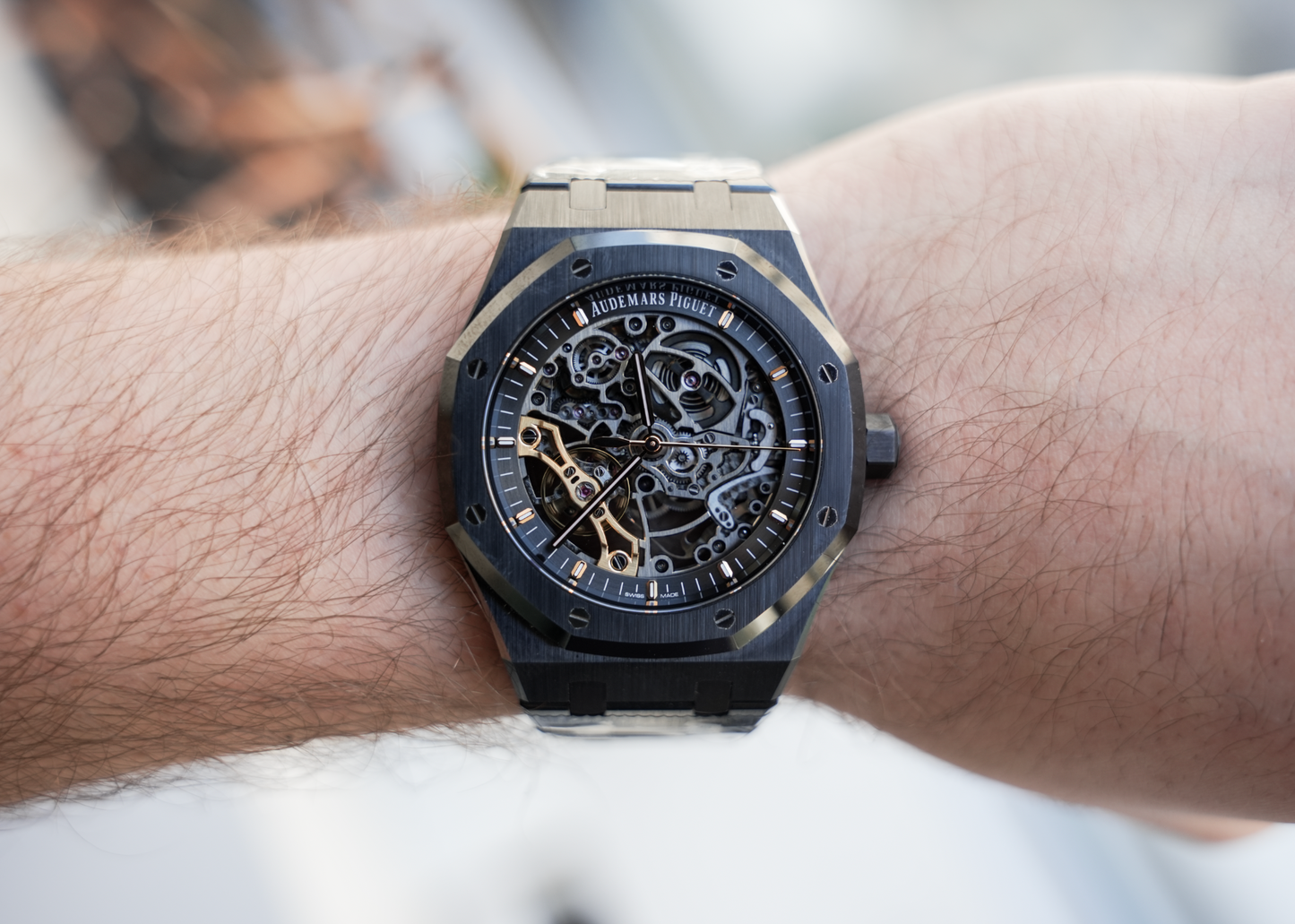 Audemars Piguet Royal Oak 15416CE Black Ceramic Skeleton Double Balance Wheel 41MM