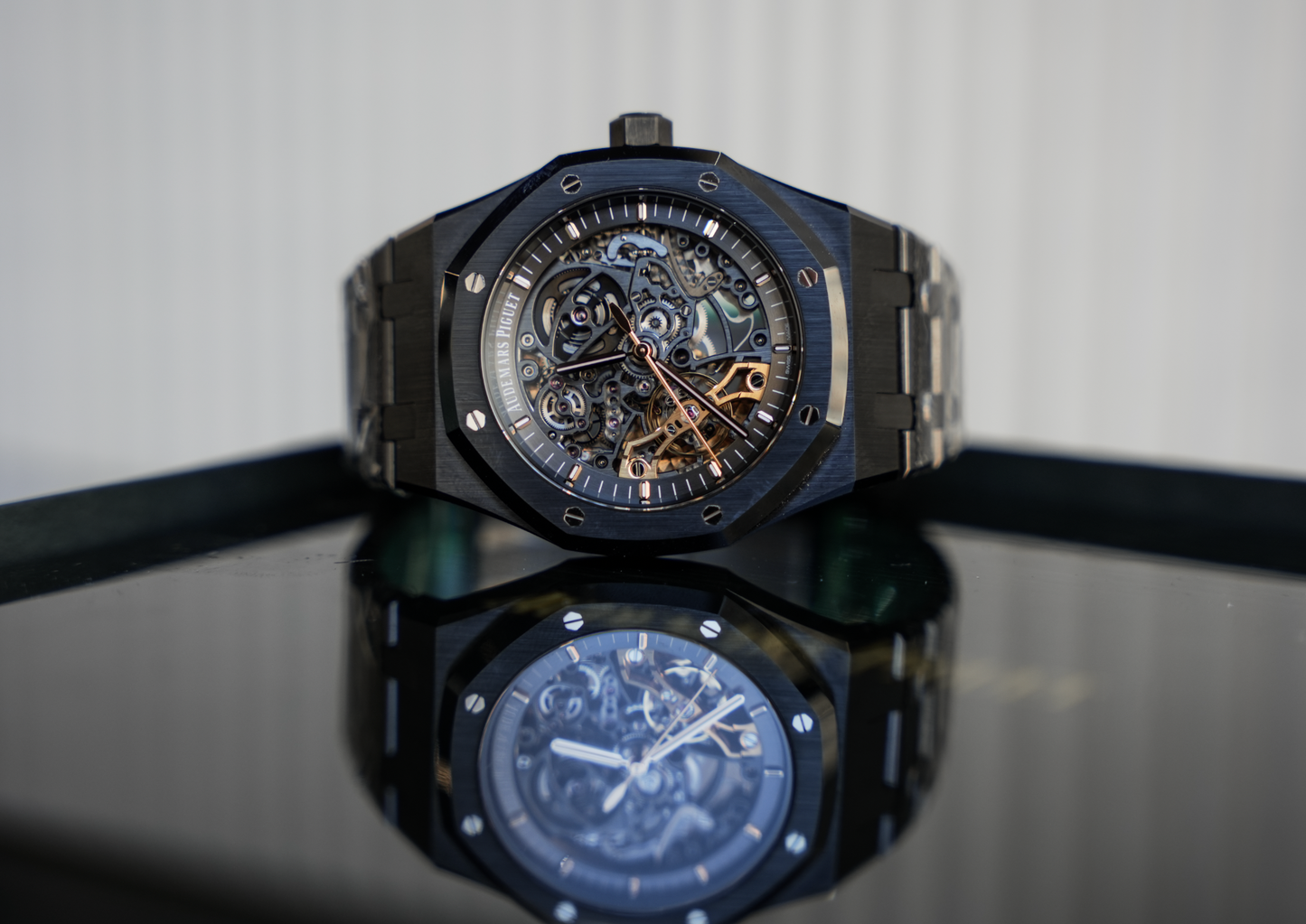 Audemars Piguet Royal Oak 15416CE Black Ceramic Skeleton Double Balance Wheel 41MM