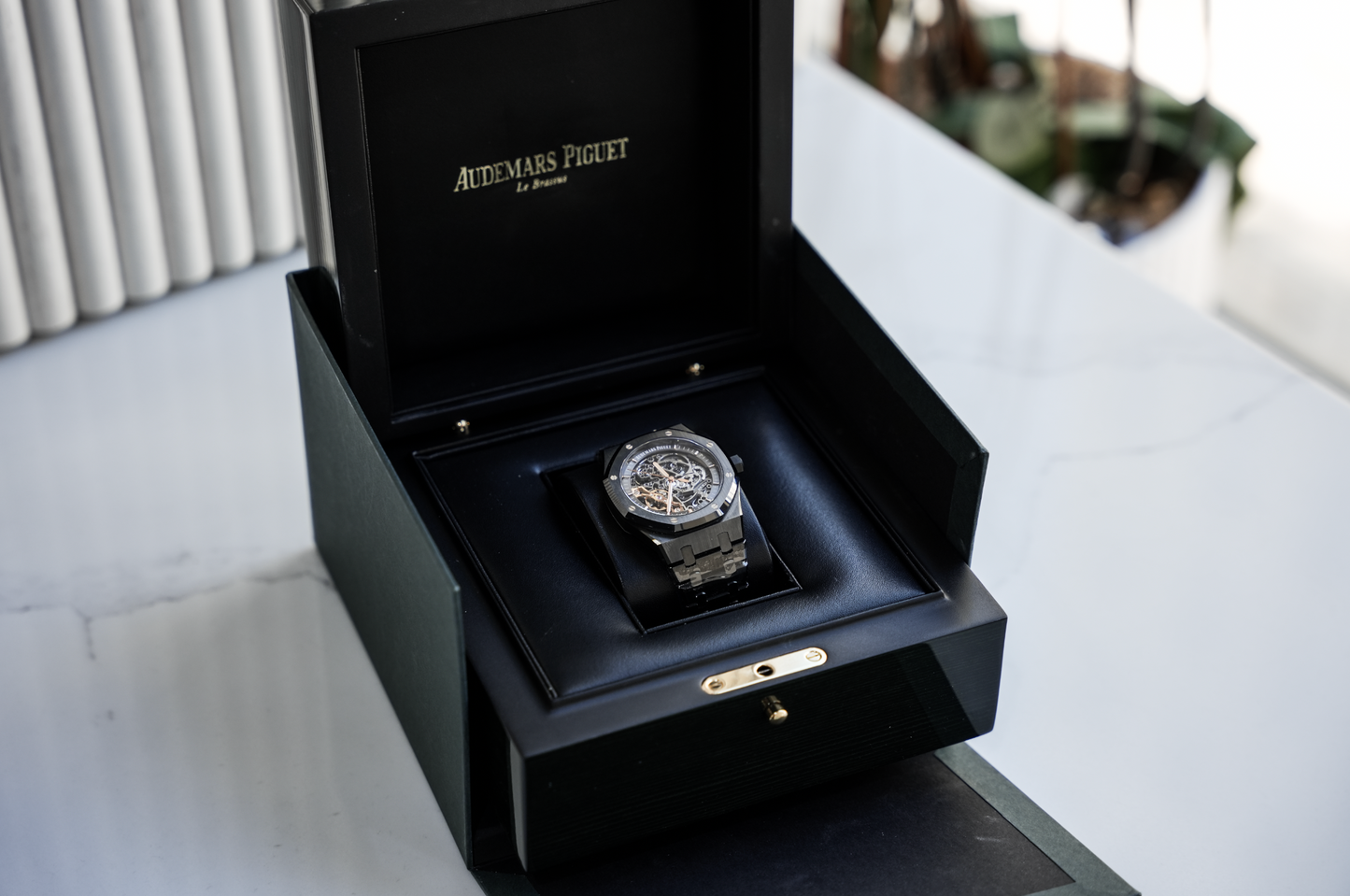 Audemars Piguet Royal Oak 15416CE Black Ceramic Skeleton Double Balance Wheel 41MM
