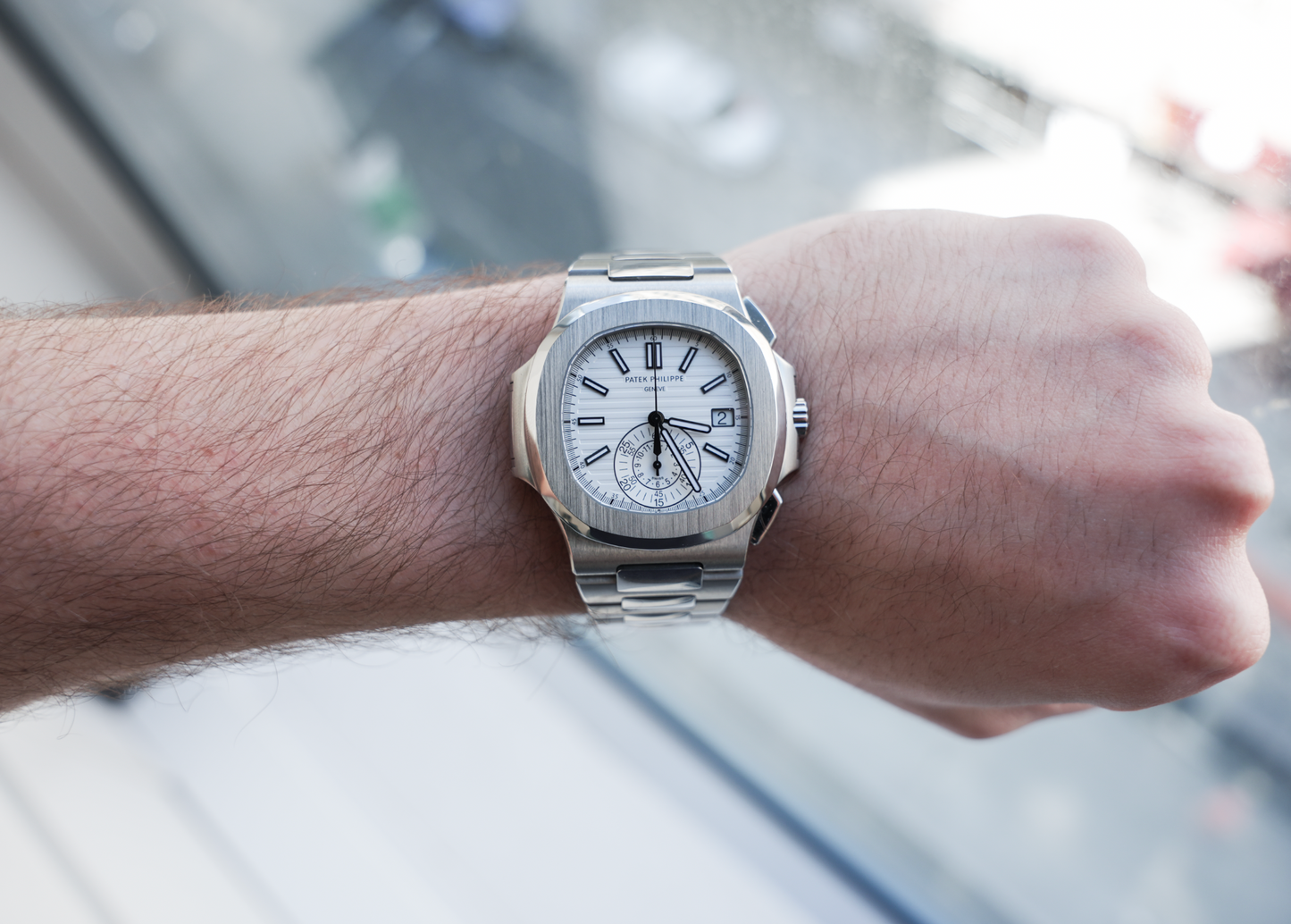 Patek Philippe Nautilus Chronograph 5980/1A-019 White Dial 40.5mm Stainless Steel