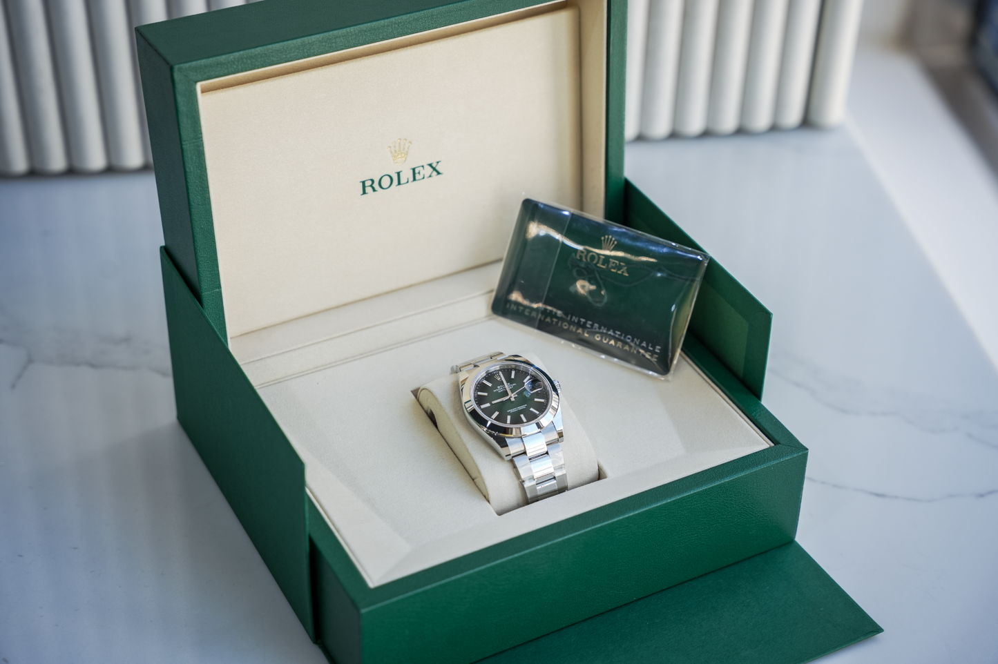 Rolex Datejust 41 126300 Oystersteel Smooth Bezel Green Ombré Dial Oyster Bracelet