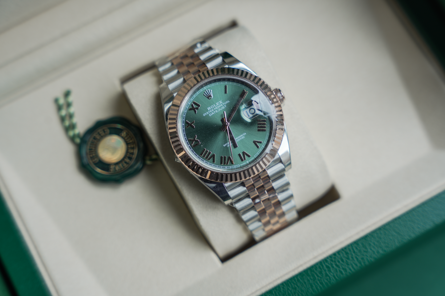Rolex Datejust 41 Everose Rolesor Mint Green Dial Jubilee Bracelet 126331-0022 – 2026 New Release