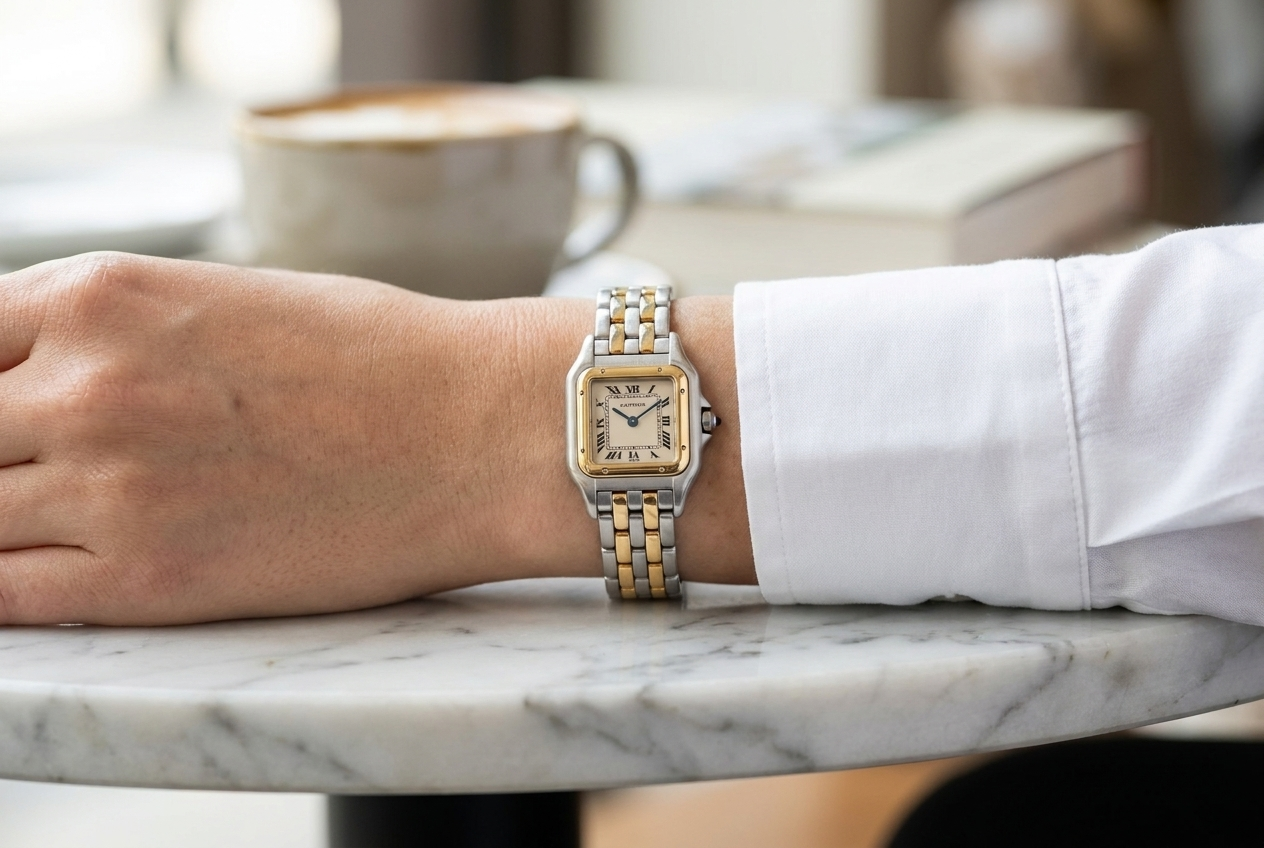 CARTIER PANTHERE 6692 TWO-TONE 22MM SMALL MODEL