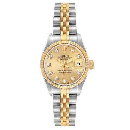 Rolex Datejust 26mm 69173 Champagne Diamond Dial with Jubilee Bracelet