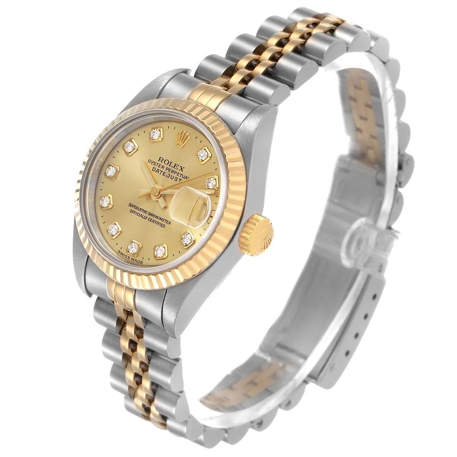Rolex Datejust 26mm 69173 Champagne Diamond Dial with Jubilee Bracelet