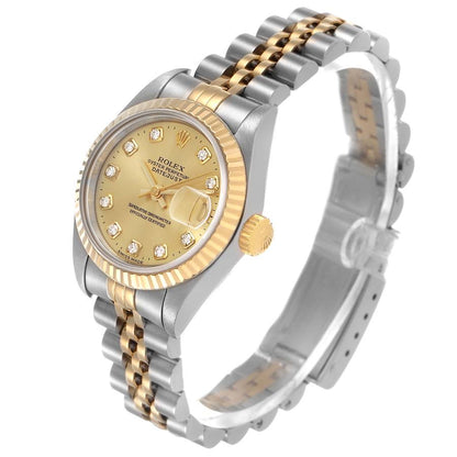 Rolex Datejust 26mm 69173 Champagne Diamond Dial with Jubilee Bracelet