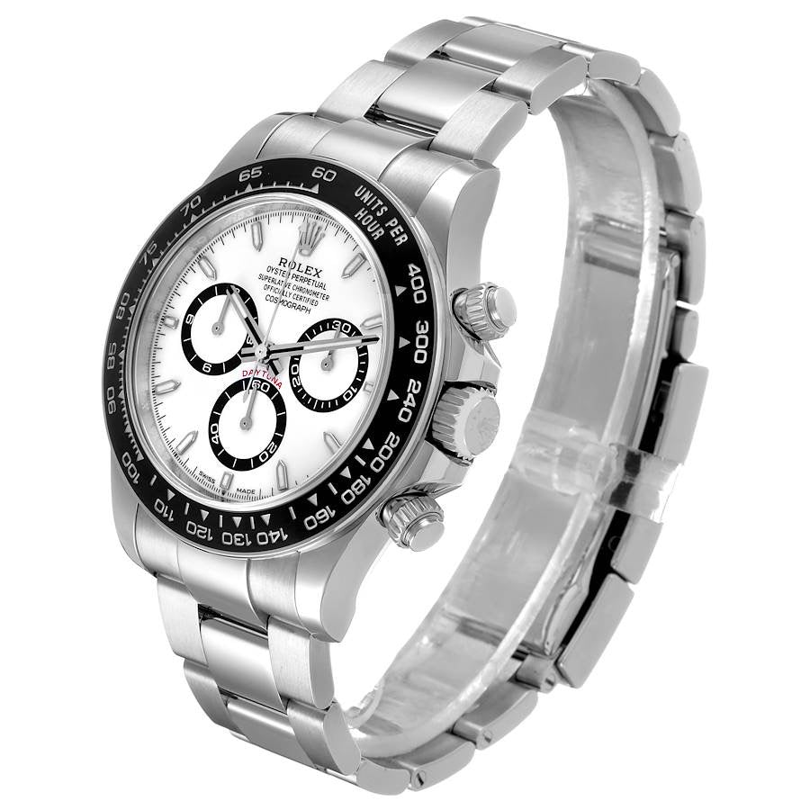 Rolex Stainless Steel Daytona White “Panda” Dial Ceramic Bezel. Reference 126500