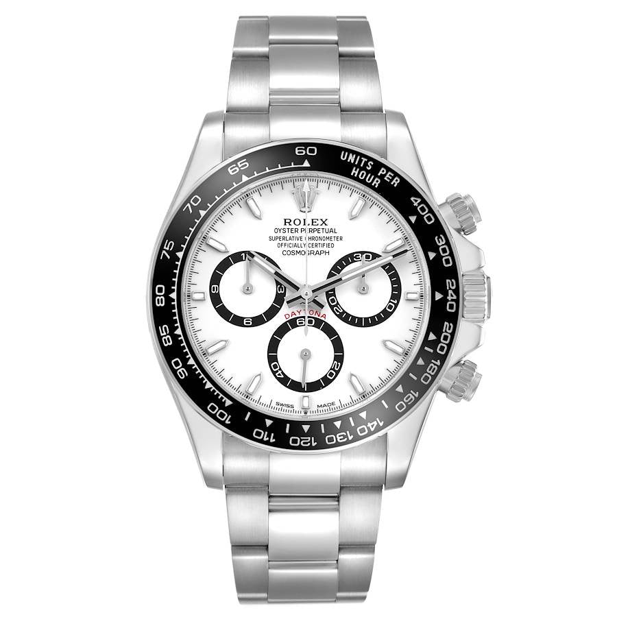 Rolex Stainless Steel Daytona White “Panda” Dial Ceramic Bezel. Reference 126500
