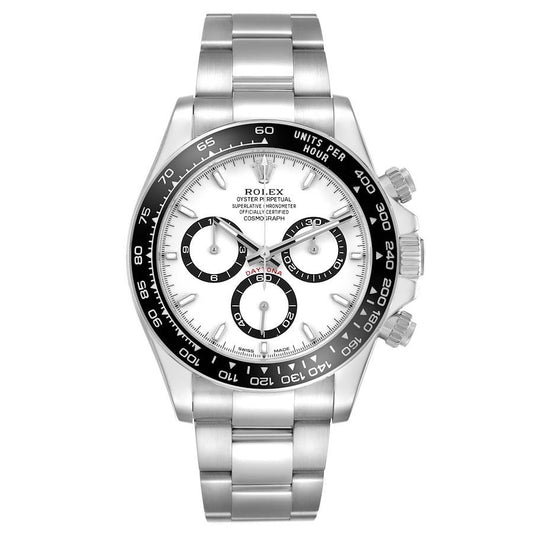 Rolex Stainless Steel Daytona White “Panda” Dial Ceramic Bezel. Reference 126500
