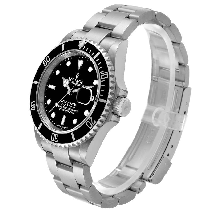 Rolex Submariner Date Steel Black Dial Mens Watch 16610
