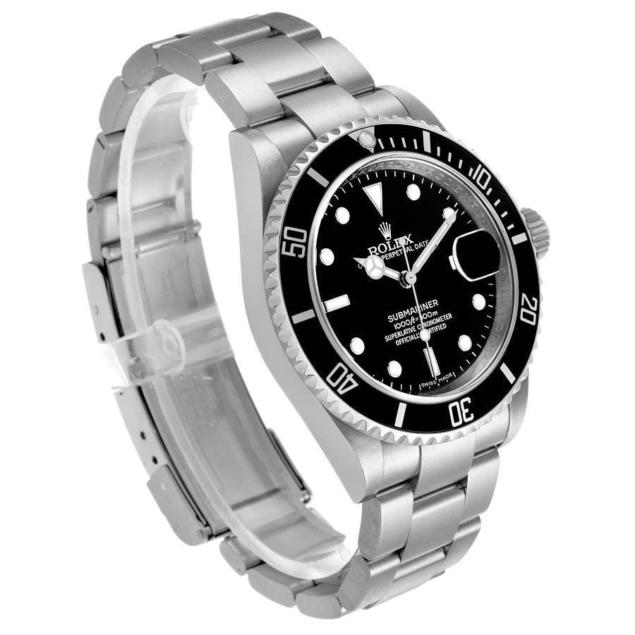 Rolex Submariner Date Steel Black Dial Mens Watch 16610
