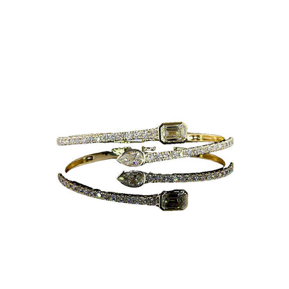 14K Yellow Gold MIX Bangles