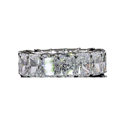 14K White Gold Radiant Eternity Band – EB8028