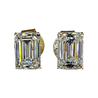 14K Yellow Gold Emerald Studs – ER22321